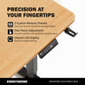 Ergo Throne V One - Electric Standing Desk (Maple Fusion), 5-Year Warranty (100–140 cm)