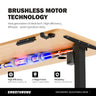 Ergo Throne V One - Electric Standing Desk (Maple Fusion), 5-Year Warranty (100–140 cm)