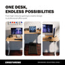 Ergo Throne V One - Electric Standing Desk (Maple Fusion), 5-Year Warranty (100–140 cm)