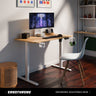Ergo Throne V One - Electric Standing Desk (Maple Fusion), 5-Year Warranty (100–140 cm)