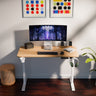 Ergo Throne V One - Electric Standing Desk (Maple Fusion), 5-Year Warranty (100–140 cm)