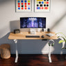Ergo Throne V One - Electric Standing Desk (Maple Fusion), 5-Year Warranty (100–140 cm)