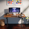 Ergo Throne V One - Electric Standing Desk (Greande Pine), 5-Year Warranty (100–140 cm)