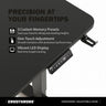 Ergo Throne V One - Electric Standing Desk (Matt Black), 5-Year Warranty (100–140 cm)