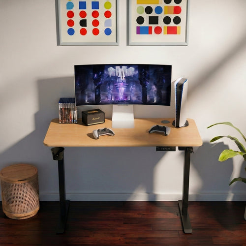 Ergo Throne V One - Electric Standing Desk (Baverian Beach), 5-Year Warranty (100–140 cm)