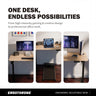 Ergo Throne V One - Electric Standing Desk (Claire Oak), 5-Year Warranty (100–140 cm)