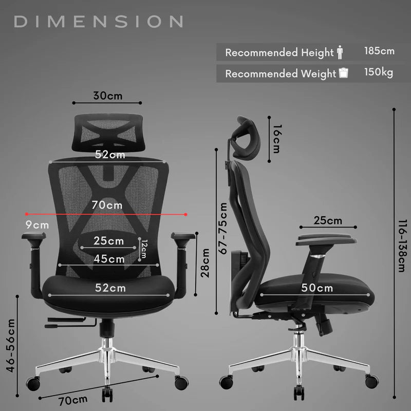 Product dimensions
