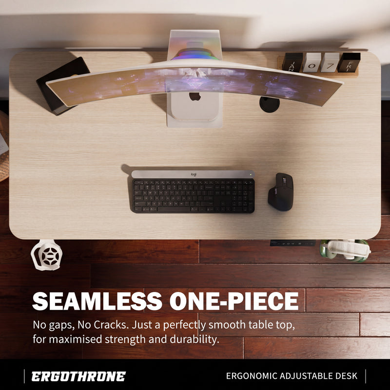 Top view of the Ergothrone standing desk 