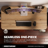 Ergo Throne V One - Electric Standing Desk (Claire Oak), 5-Year Warranty (100–140 cm)